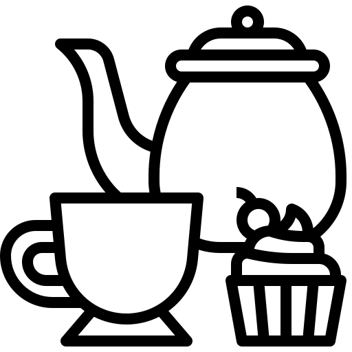 Ikona čiernych čajov
