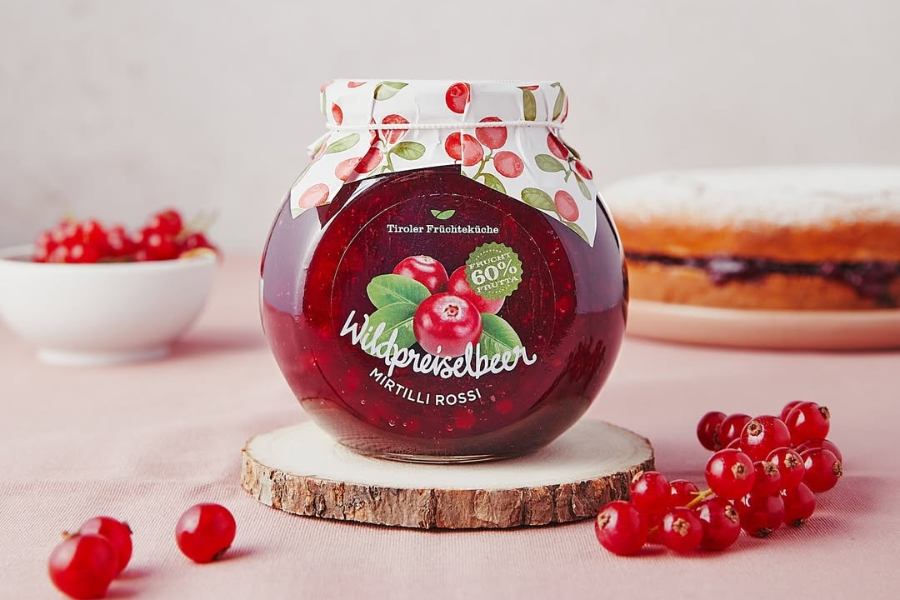 Kompót z divokých brusníc v darčekovom balení