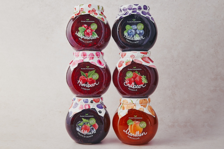 Elegantné darčekové balenie kompótu