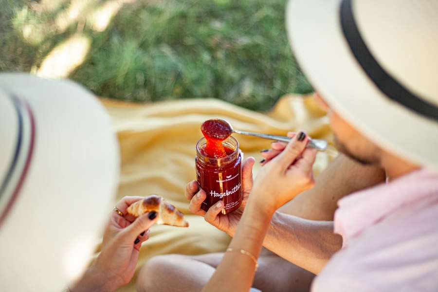 Šípkový džem s vysokým podielom ovocia