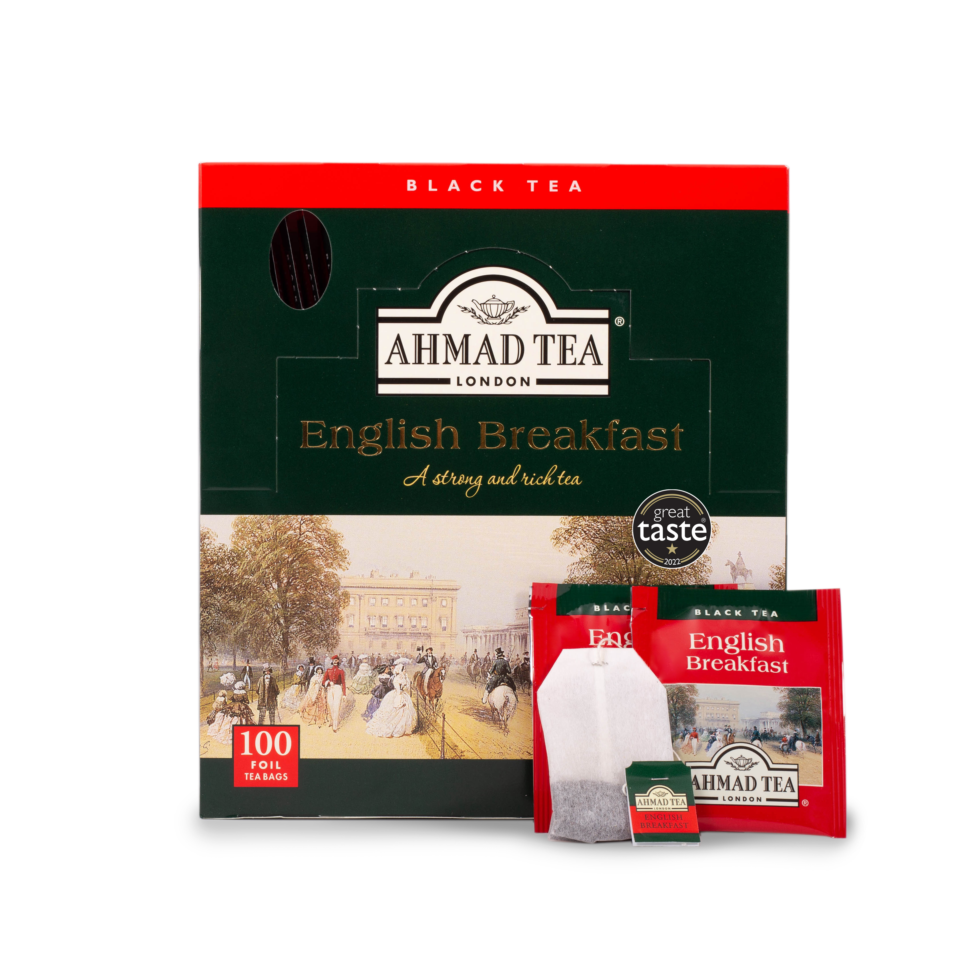 Ahmad Tea English Breakfast Tea 100x2g ALU, čierny čaj