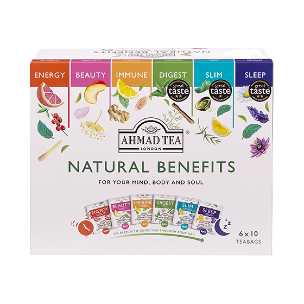 Ahmad Tea Natural Benefits Selection 60 alu vrecko