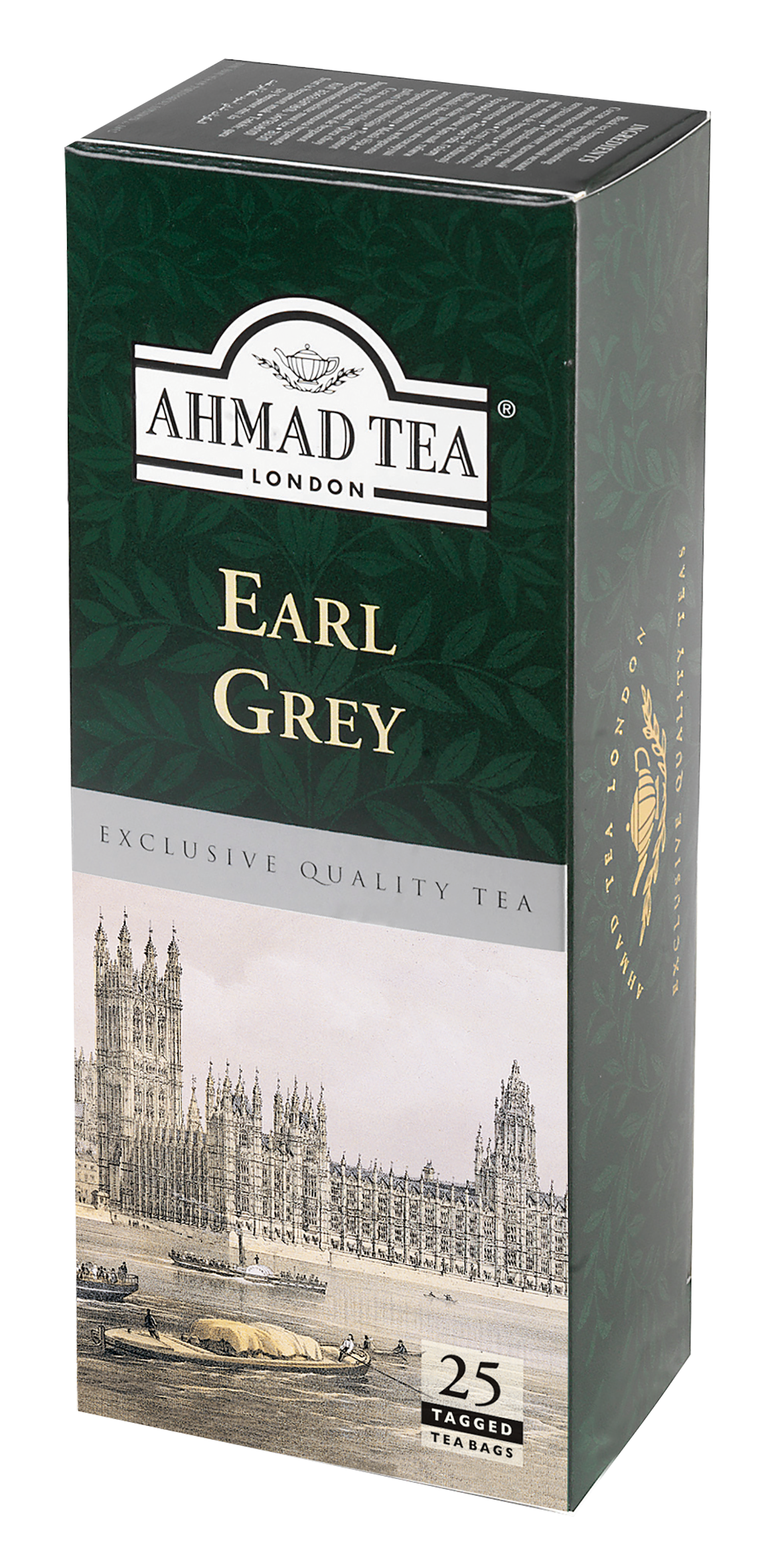 Ahmad Tea Earl Grey Tea 25x2 g, čierny čaj bez prebalu