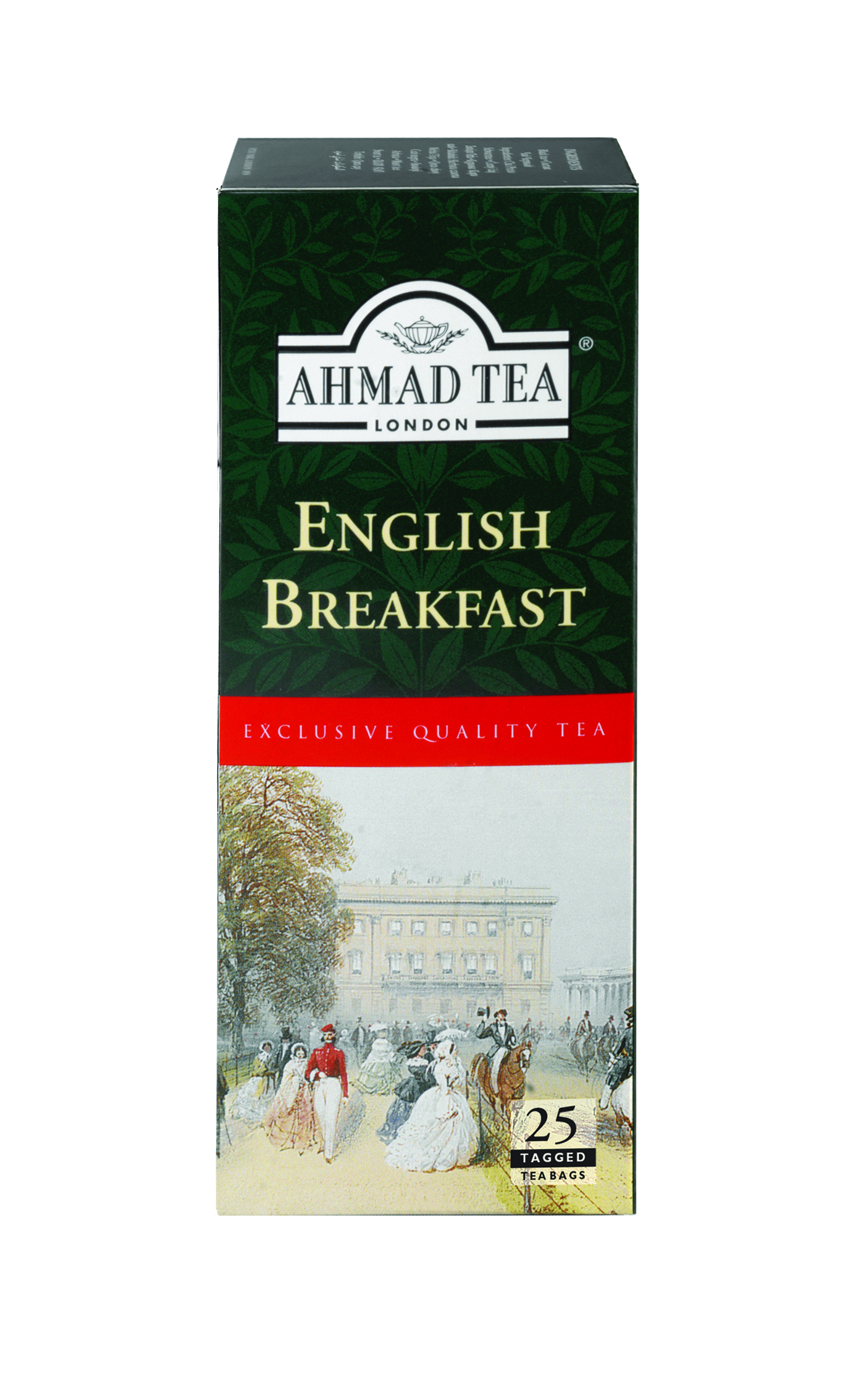 Ahmad Tea English Breakfast 25x2 g, čierny čaj bez prebalu