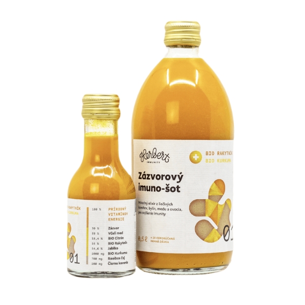 Herbert Zázvorový imuno-šot Rakytník & Kurkuma 0,1l