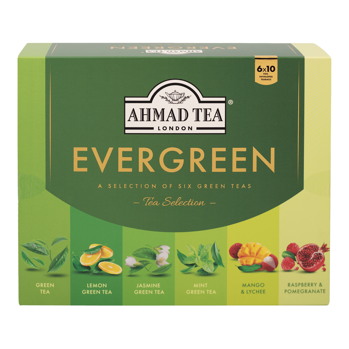 Ahmad Tea Evergreen Tea Collection 60x2g alu vrecko
