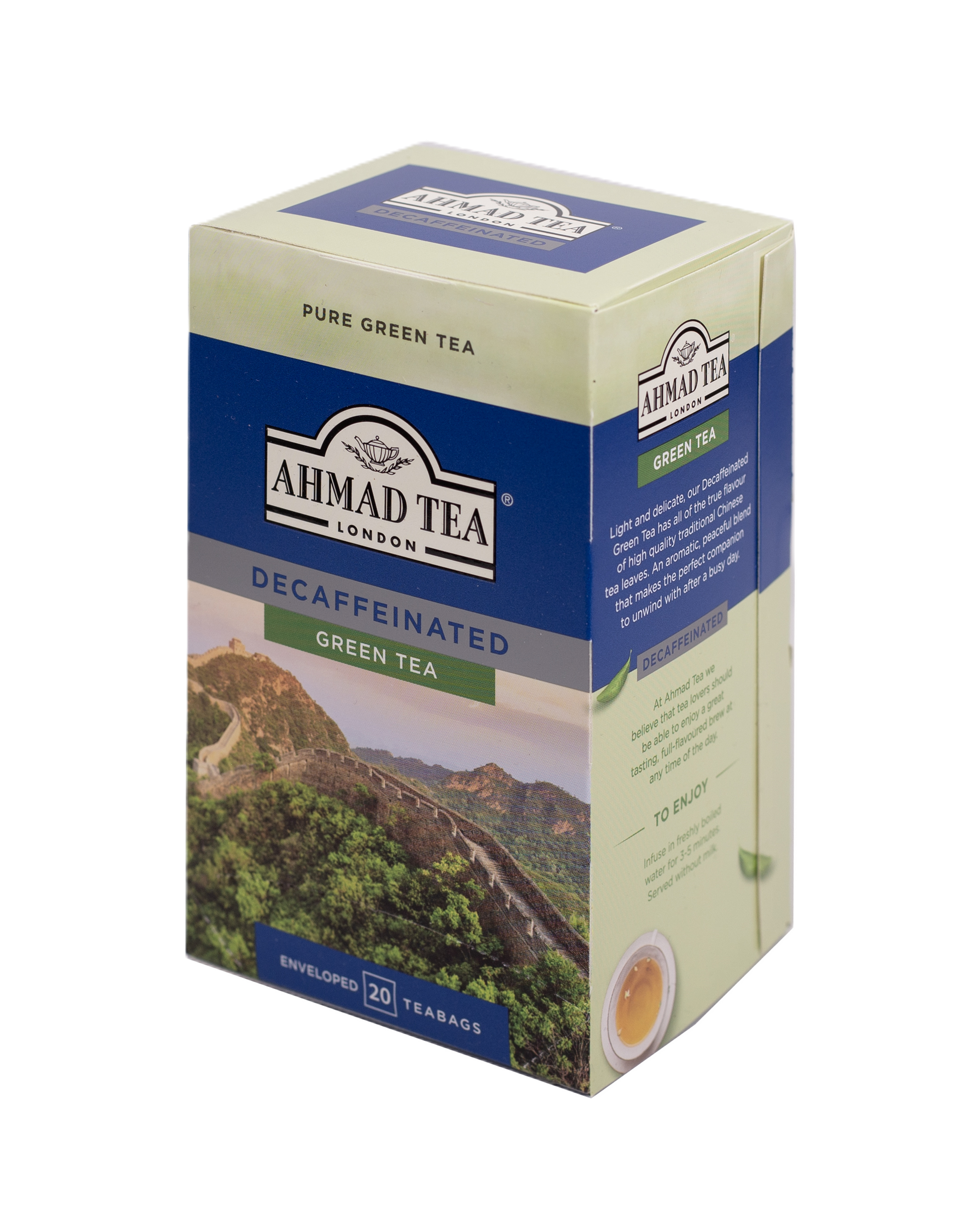 Ahmad Tea Bezkofeínový zelený čaj alu 20x1,5 g
