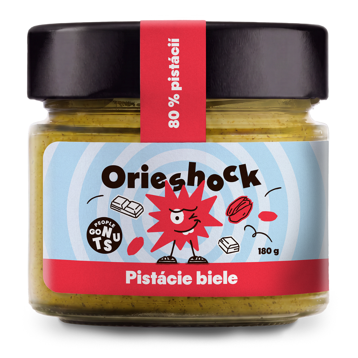 Orieshock Čoko Pistáciový Biely