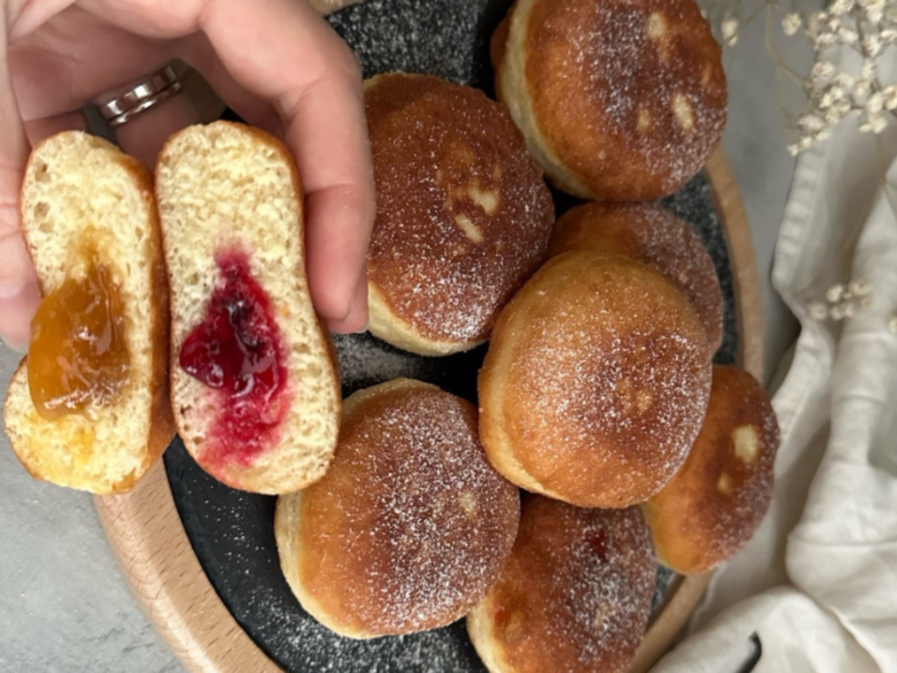 Šišky plnené džemom